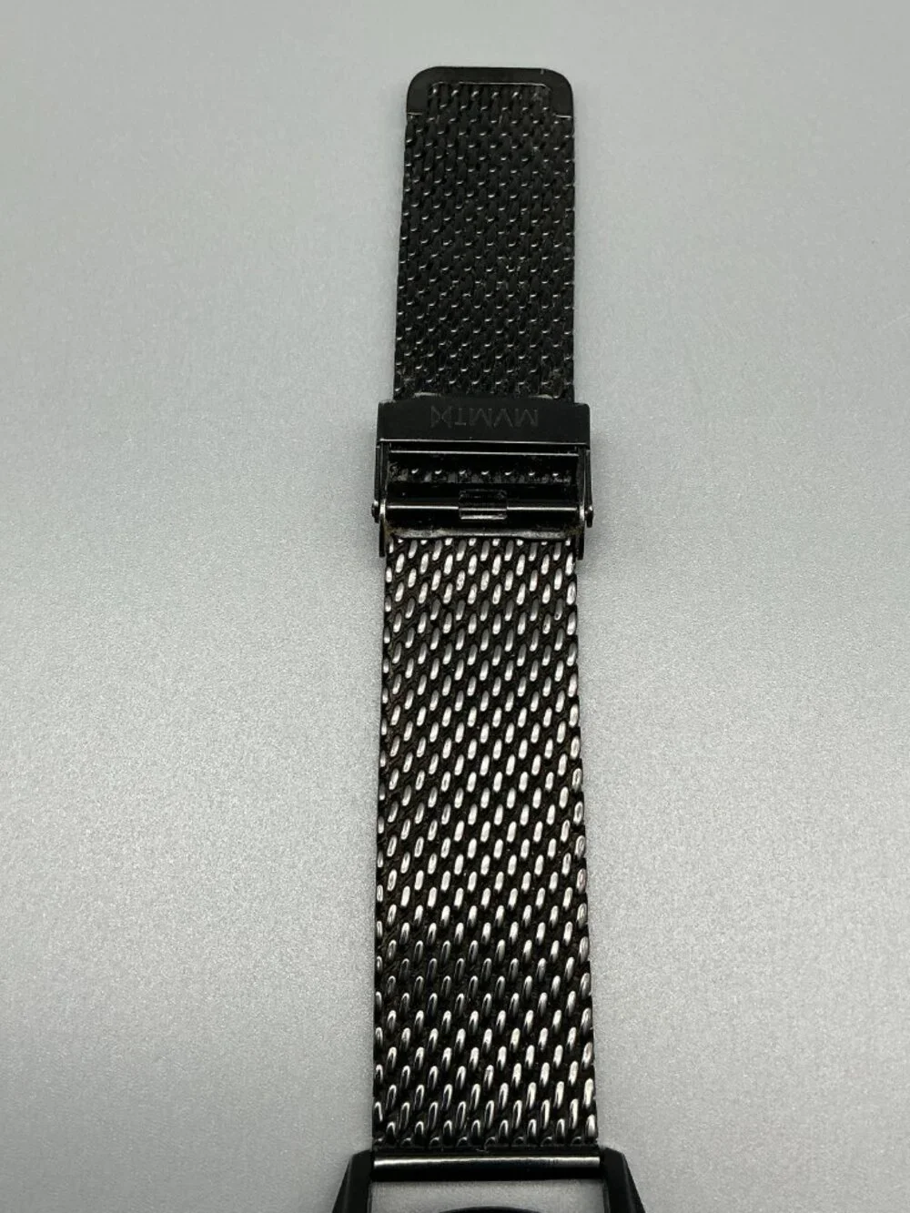 MVMT Voyager Black Rose Watch Men 42mm Dual Time Zone Mesh Band New Battery